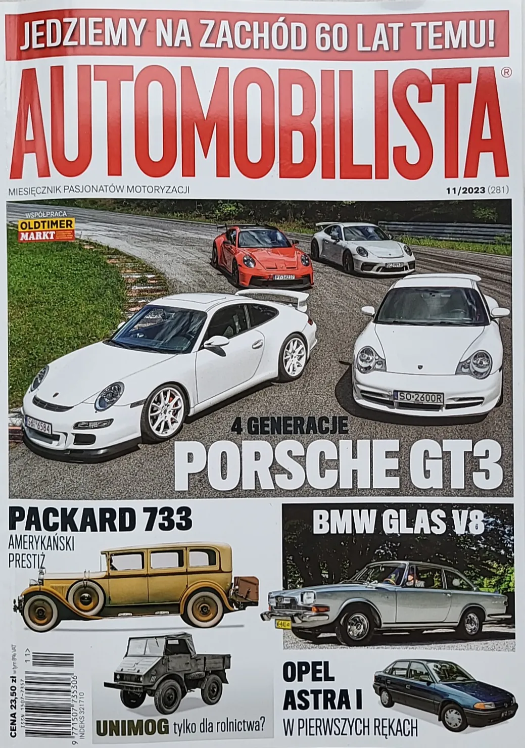 Okładka magazynu Automobilista, listopad 2023, nr 281