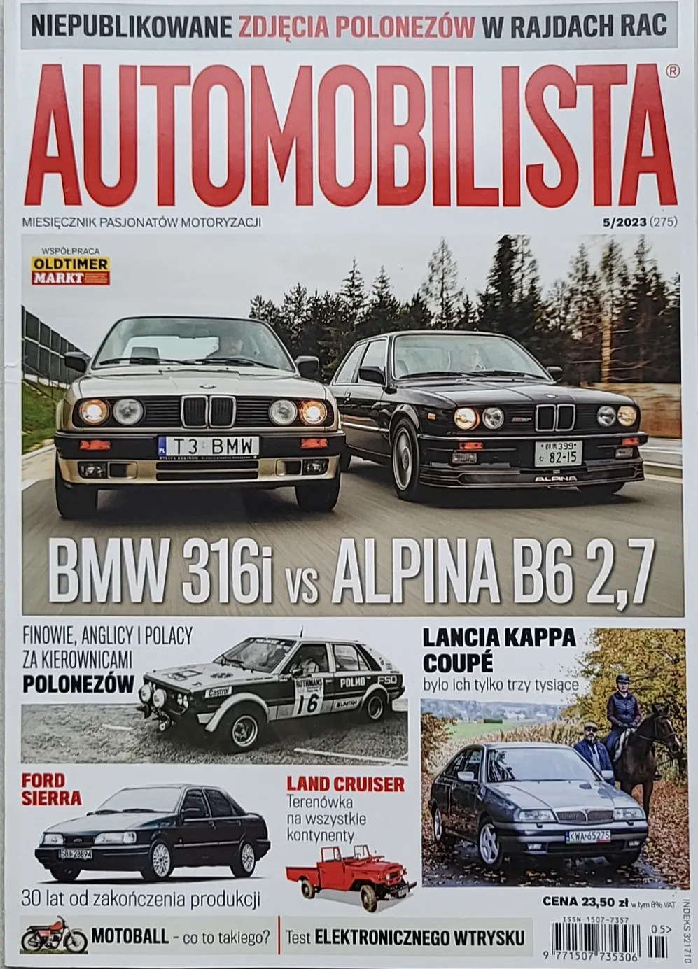 Okładka magazynu Automobilista, maj 2023